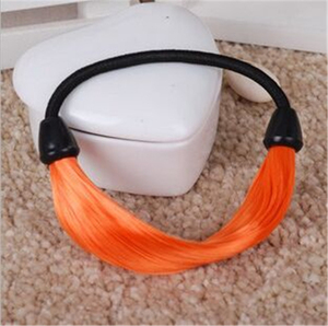 Porte-queue de cheval élastique pour femme, fait de <span class=keywords><strong>faux</strong></span> <span class=keywords><strong>cheveux</strong></span>, nouvelle mode 2019 - Product Image 4