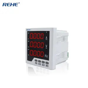 Hot-sell Digital 96*96mm Single-phase AC /DC Current Voltage Frequency Combined Meter RH-UIF33