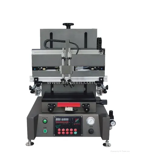 MINI laptable System Silk Screen Printer Serigrafic printed machine LC-S-2030V Nameplate Flat Screen Printing Machine