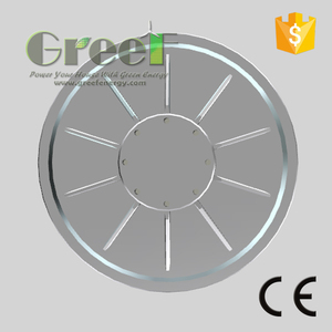 3000 W 3KW 180 RPM कम RPM कम टोक़ कम वजन Coreless स्थायी चुंबक हवा जनरेटर, अक्षीय फ्लक्स coreless जनरेटर