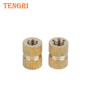 ความแข็งแรงสูง <span class=keywords><strong>DIN</strong></span> <span class=keywords><strong>16903</strong></span>ทองเหลืองตรง Knurled รอบหัวน็อตแทรกสำหรับอิเล็กทรอนิกส์ - Product Image 3