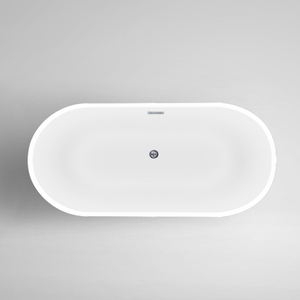 אמריקאי סגנון בודד אקריליק סיבי זכוכית סגלגל מקלחת קטנה אמבטיה בגודל מקורה אמבטיות - Product Image 4