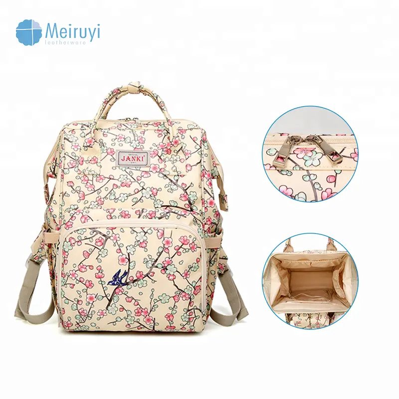 डिजिटल कस्टम डिजाइन मुद्रित माँ बेबी डायपर वापस पैक multifunctional backpacks निजी लेबल माँ लंगोट बैग