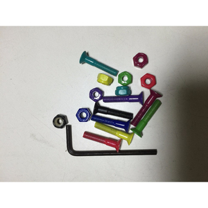 Pièces de skateboard en vrac, matériel de skateboard comprenant des boulons et des écrous en acier au carbone et en acier inoxydable, différentes tailles - Product Image 2