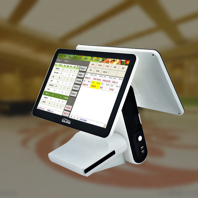 15.6 De point de Vente Tactile Tout-En-Un Machine Système Linux Pos58 Pilote D'imprimante