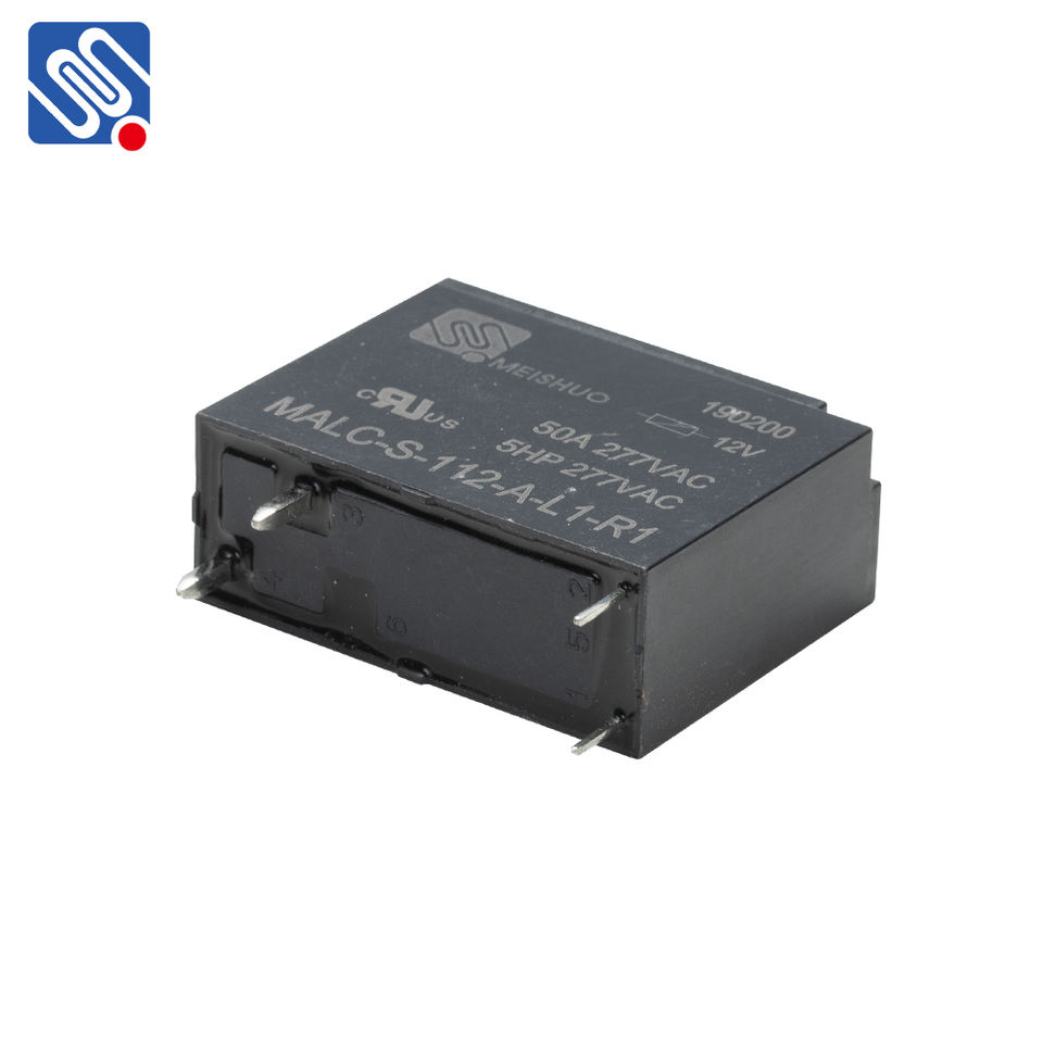 Meishuo MALC ROHS 277VAC 50A 277VAC 5v 12v High Power sealed Latching Relay for Smart Home