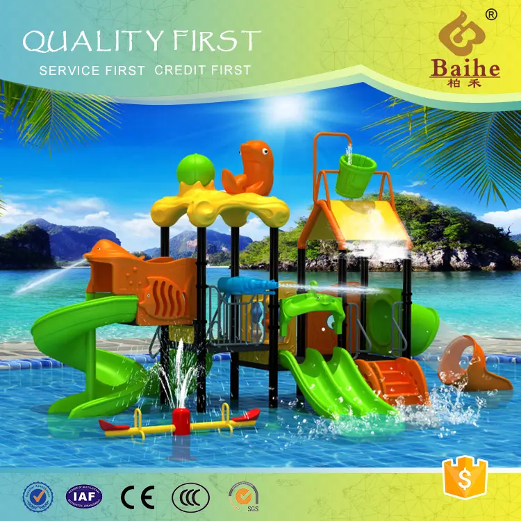 Low Price Guaranteed Quality Funny Water Park Small Water Slide for Kid Modern Outdoor Playground Kindergarten Kids Fun Toys