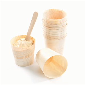 Gobelets jetables écologiques et biodégradables, gobelets à thé vintage <span class=keywords><strong>en</strong></span> <span class=keywords><strong>bois</strong></span> - Product Image 5