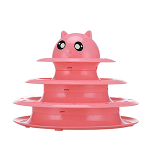 Juguete para Gatos con Rodillo, Torres de 3 Niveles, Pistas con Rodillo y Tres Bolas de Colores, Juguete Interactivo para Gatitos, Rompecabezas Divertido - Product Image 6