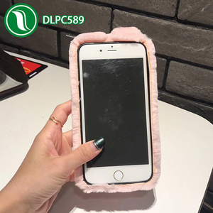 Étui pour téléphone portable, housse pour ipone <span class=keywords><strong>8</strong></span>, étui duveteux, oreilles de lapin de dessin animé, usine chinoise - Product Image 3