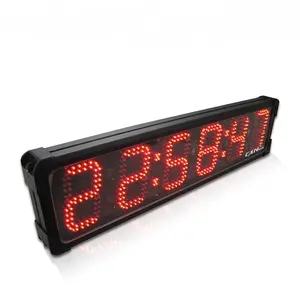 Ganxin 6 inç spor Led elektronik geri sayım çift taraflı dijital duvar kronometre/geri sayım duvar saati