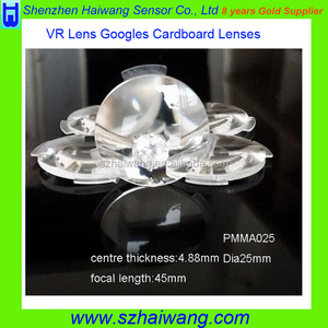 Óptica de 25mm 34mm 37mm Diámetro Google Cartón 3D VR Lente <span class=keywords><strong>Biconvexa</strong></span> lentes de cristales de Acrílico - Product Image 4