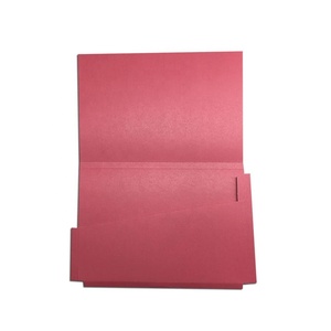 Chất lượng cao các loại màu sắc tùy chỉnh có thể gập lại A4 300gsm tài liệu màu hồng ví sử dụng cho văn phòng thư mục tập tin màu - Product Image 6