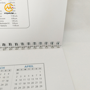 Hot bán tùy chỉnh thiết kế hàng tháng xoắn ốc ràng buộc tường lịch in ấn 2025 - Product Image 2
