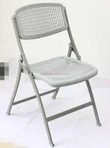 Silla plegable de plástico y metal, buena calidad, precio de fábrica