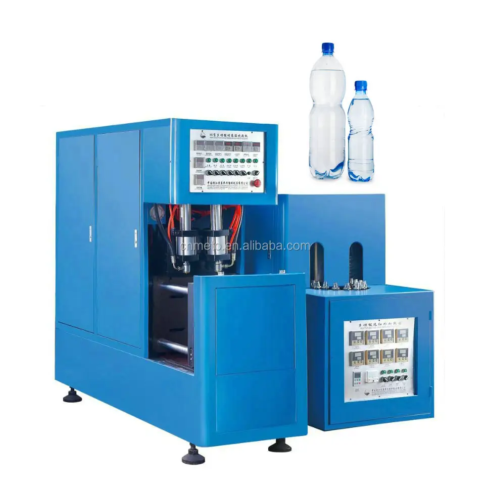 Machine de fabrication de bouteilles d'eau et de bière, en plastique, semi-automatique, 500ml, en stock