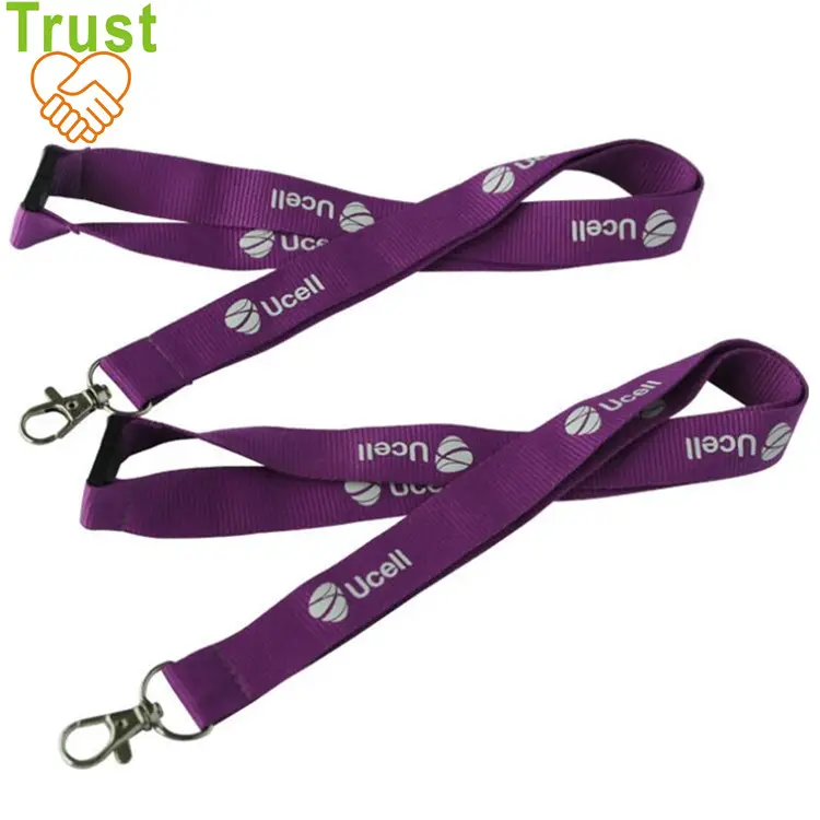 Trade assurance Custom cheap polyester Lanyards with Logo