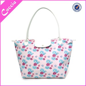 Gros pvc sac à main de dame polylaminé <span class=keywords><strong>layd</strong></span> d'épaule de sac fleur motif shopping sac - Product Image 1