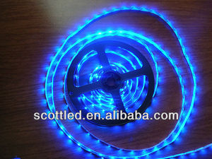 3528 당뇨병 시험 지구; 파란 색깔; 60leds/m;5m/권선; DC12V 입력; 백색 PCB; 비 방수 IP20;led 지구 3528 - Product Image 1