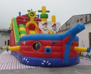 Bon prix grande maison gonflable de rebond de pirate <span class=keywords><strong>2020</strong></span> conception personnalisée château sautant gonflable enfants ville amusante rapide 2024 vente - Product Image 3