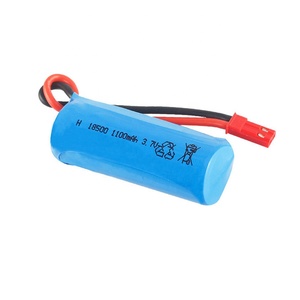 <span class=keywords><strong>18500</strong></span> 3.7V 1100MAh 15C แบตเตอรี่ Li-Ion พร้อมขั้วต่อ Jst สำหรับของเล่น FT008 H227-33 - Product Image 3
