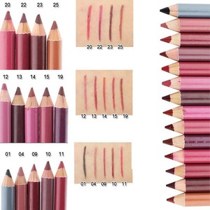 Crayon à lèvres imperméable en bois de marque privée de haute qualité 12 couleurs - Product Image 4