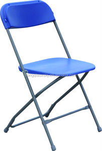 Silla plegable de plástico para exterior e interior, moderna, colorida, para fiesta - Product Image 2
