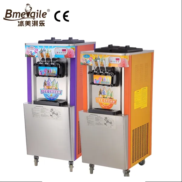 La máquina de helado suave precio con pantalla táctil para la venta