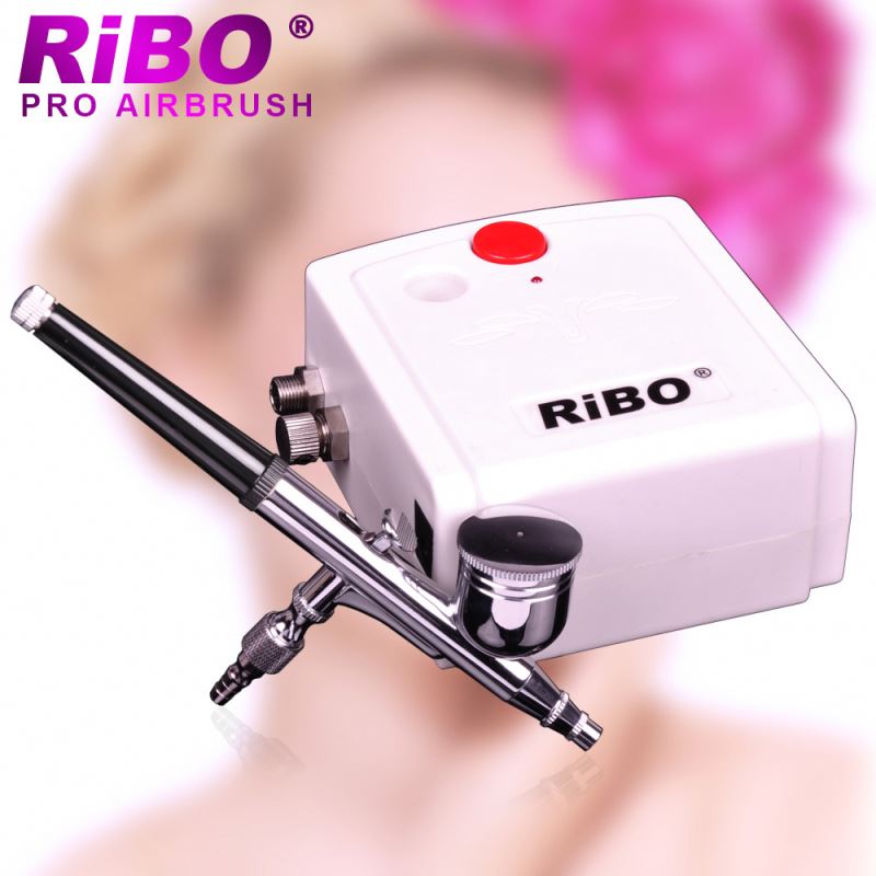 HT-22 RIBO Professional Airbrush and Airbrush Compressor With Auto Start and Auto Stop Function airbrush kit