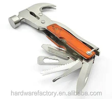 Household outdoor multi function hand tools locking hammer