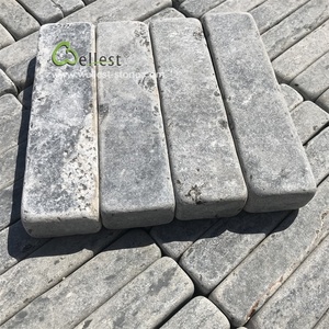 Chinese Tumbled Finish Blue Limestone <strong>Bricks</strong> for Garden Landscaping Paving - Product Image 4