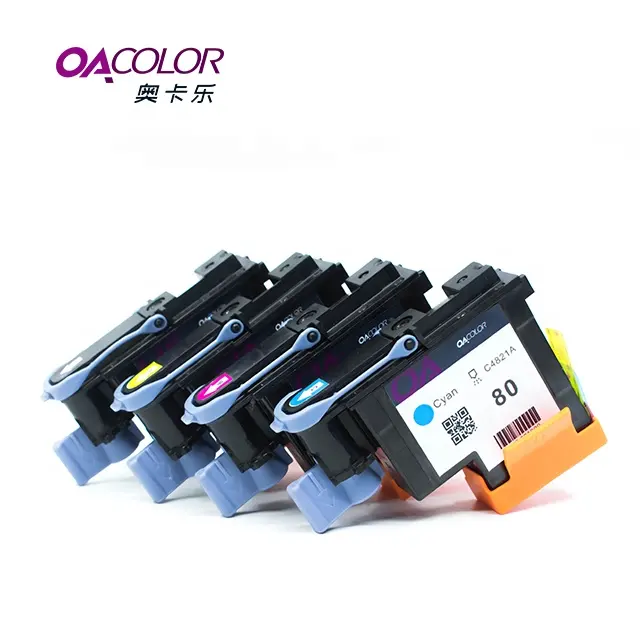Реконструированная печатающая головка OACOLOR для HP 80, совместимая с принтером серии HP DesignJet 1050C 1050CPlus