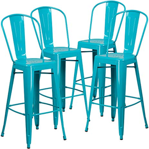 <span class=keywords><strong>Tabouret</strong></span> de Bar en métal <span class=keywords><strong>Vintage</strong></span> pour hommes et femmes, dossier haut, nouveau Style, à la mode, portable - Product Image 6