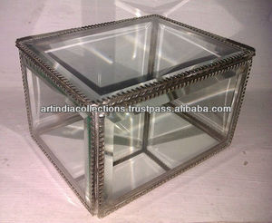 Boîte à bijoux en verre biseauté pour la décoration à la maison - Product Image 4