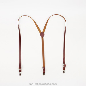 Marrone Paese <span class=keywords><strong>Bretelle</strong></span> di <span class=keywords><strong>Cuoio</strong></span> Della Mucca di Stile per Gli Uomini Donne Bambini - Product Image 2