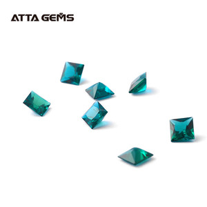 Créé Emerald Princess cut 7*7mm <span class=keywords><strong>émeraude</strong></span> foncé nom acheter <span class=keywords><strong>émeraude</strong></span> en ligne - Product Image 5