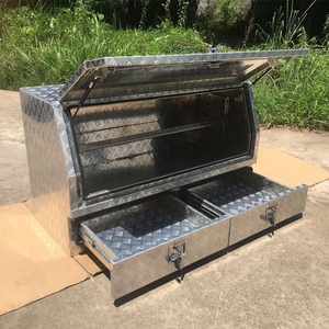 <span class=keywords><strong>Caja</strong></span> de <span class=keywords><strong>herramientas</strong></span> con cajones para remolque de camión, con apertura lateral de <span class=keywords><strong>aluminio</strong></span>, Ute - Product Image 2