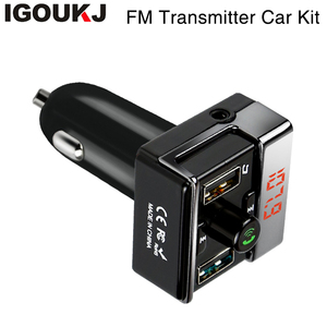 BT Lecteur MP3 Mains Libres <span class=keywords><strong>Voiture</strong></span> Kit + Double USB Chargeur + Transmetteur FM avec USB MP3 LCD Chargeur De <span class=keywords><strong>Voiture</strong></span> - Product Image 4