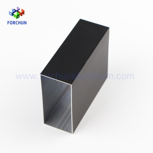 Màu đen hình chữ nhật ống nhôm đùn/50X25 ống nhôm hồ sơ - Product Image 3