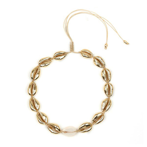 Trendy oro shell collana lunga collana di conchiglie set - Product Image 4