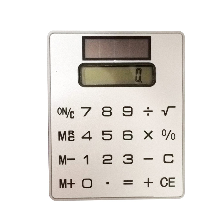 Mini Slim Card Touch Solar Calculator Credit Card Solar Calculator