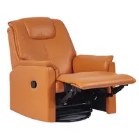 सस्ते Foshan कारखाने चमड़े घूर्णन कमाल reclining मूवी थिएटर बैठने चमड़े झुकनेवाला कुर्सी