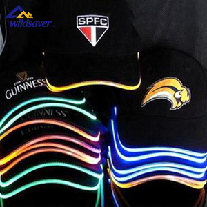 Barato marca hip hop bump llevó fibra óptica de béisbol a cuadros <span class=keywords><strong>cara</strong></span> gorro de papá - Product Image 3