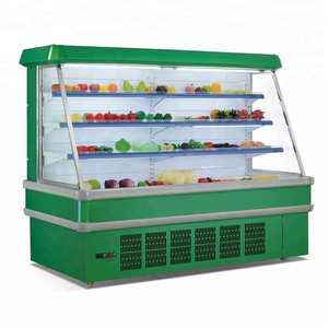 Thương mại duy nhất nhiệt độ dọc mở <span class=keywords><strong>Showcase</strong></span> mát siêu thị thiết bị làm lạnh cho Trái Cây Rau hiển thị mở - Product Image 3