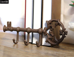 Hierro antiguo bastidor pared montaje decorativo Perchero - Product Image 2