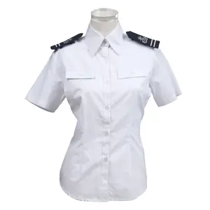 Custom female security guard uniform shirts