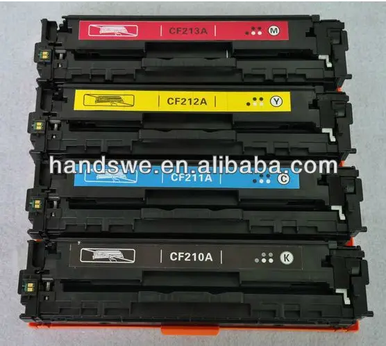 for toner hp cartridge CF210X,CF210A,CF211A,CF212A,CF213A,CB390A,CB380A,CB381A,CB382A,CB383A color laser printer
