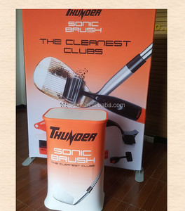 Doanh số bán lẻ trong nhà xúc tiến truy cập bàn thiết kế, có thể gập lại gỗ top bảng quầy, căng thẳng vải bìa bảng đứng - Product Image 4