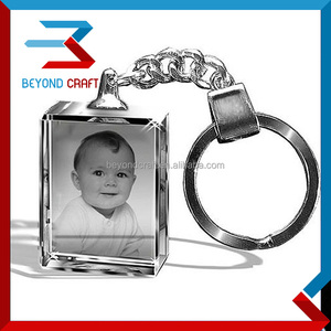 Llaveros <span class=keywords><strong>de</strong></span> Cristal para Bautizo <span class=keywords><strong>de</strong></span> Bebé, Grabado Láser con Foto, Recuerdo, Regalo - Product Image 2