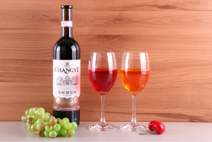 13 oz Strong Wine Glass for Red White by Machine Made High Stem Wine Glass